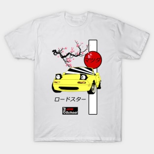 JDM Miata Yellow Red Sun Edition T-Shirt